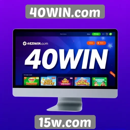Explorando a interface do usuário do 40WIN.com